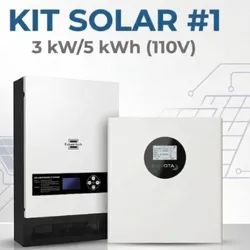 Kit de 3 de inversor con 5 kwh de batería (110)
