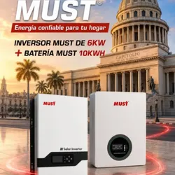 Kit MUST de 6kw inversor con 10 kwh de respaldo