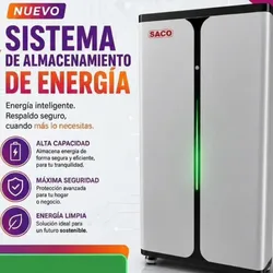 ⚡ Sistema de Respaldo Solar Todo en Uno SACO 6 kW + Batería 15 kWh