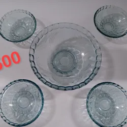 Juego de Fuente y 4 dulceras