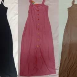 Vestidos de tirantes con Botones