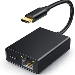 Adaptador RJ45 a 1000mbs para Chromecast y dispositivos con entrada Tipo C