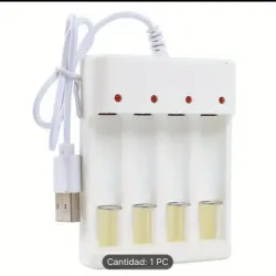 Cargador de Pilas AA y AAA de Alimentación USB de Carga Rápida 