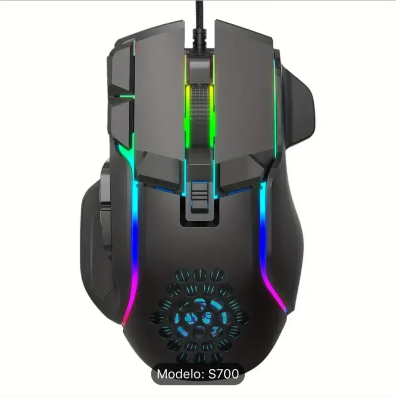 Mouse Gaming  cableado de 10 botones 