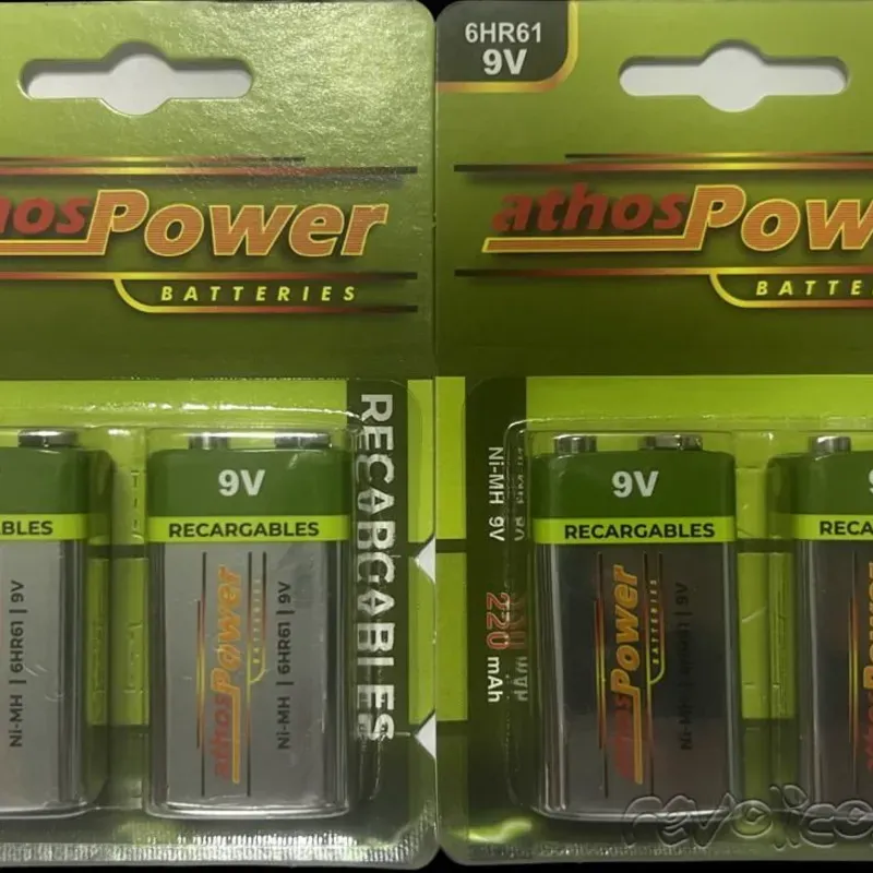 Pilas 9V Recargables TENERGY ORIGINALES (1 Unidad)