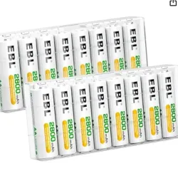 Pilas Recargables AA 2800 mah EBL (2 Unidades)