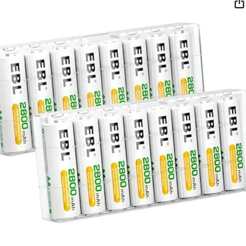 Pilas Recargables AA 2800 mah EBL (2 Unidades)