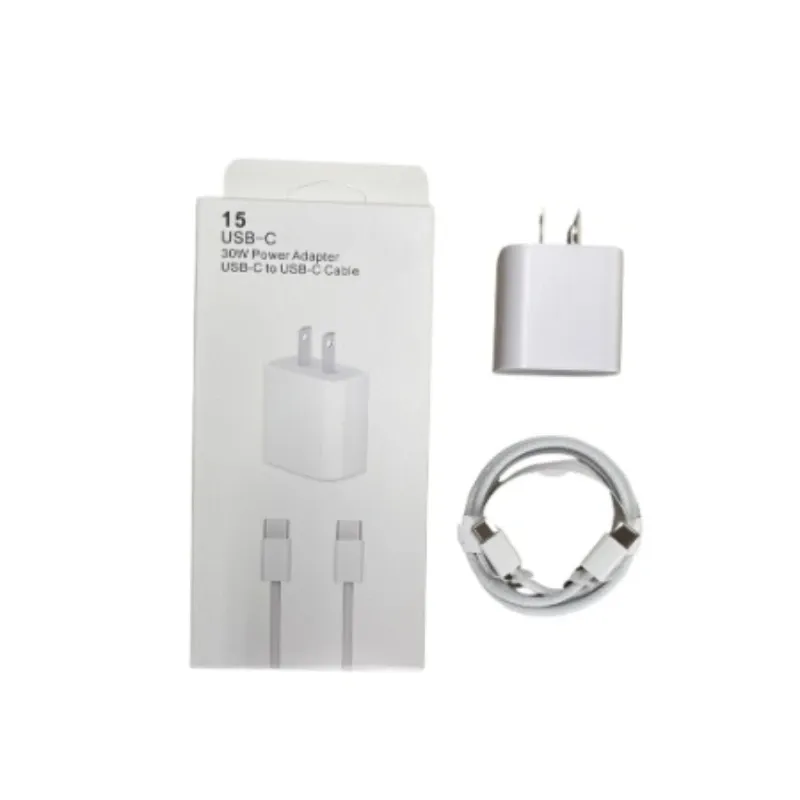 20. COMBO CARGADOR + CABLE (30W / TIPO C - TIPO C)