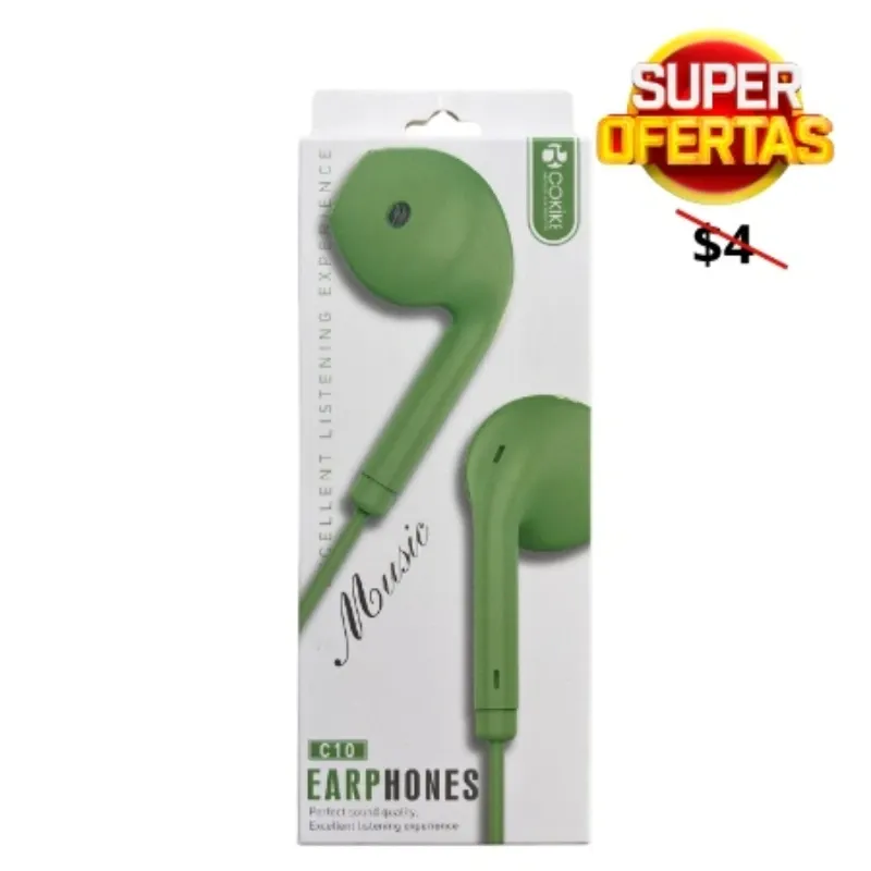 36. AUDÍFONOS MANOS LIBRES CON CABLE/ C10