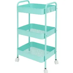 CARRITO ORGANIZADOR METÁLICO DE 3 NIVELES