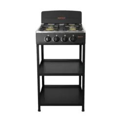 COCINA DE GAS DE CUATRO QUEMADORES MILEXUS CON ORGANIZADOR