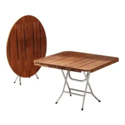 MESA PLEGABLE ESTILO MADERA