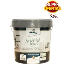 PINTURA MATE COPO DE NIEVE MACY COLOR BLANCO