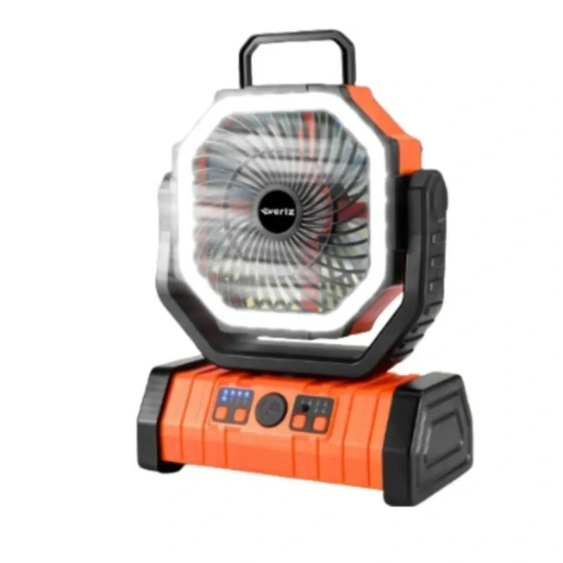 VENTILADOR RECARGABLE PORTÁTIL F6 CON LUZ LED 20000mAh NARANJA