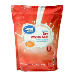 Great Value Leche Entera Seca Instantánea (1.12kg)
