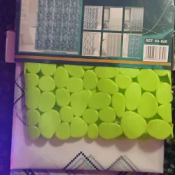 Cortinas de baño con alfombra antideslizante 