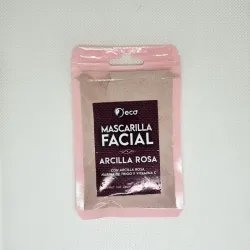 Mascarilla facial de arcilla rosa
