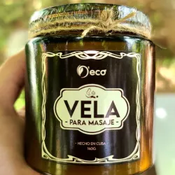 Vela para masajes