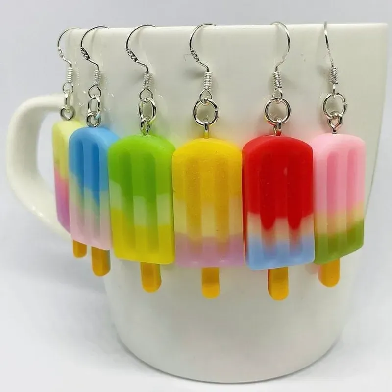 Aretes de paletas de helado