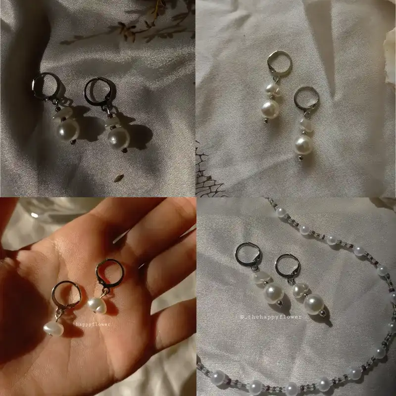 Aretes de perlas