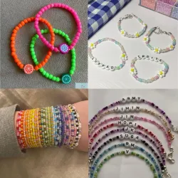 Pulseras de cuentas sencillas