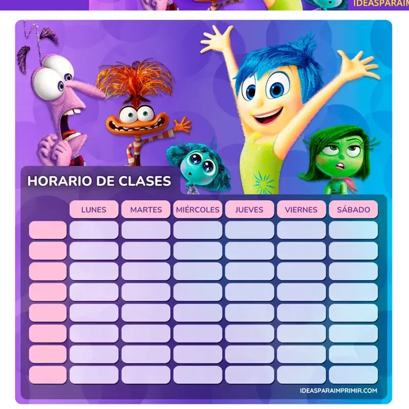 Horario para Clases grandes 