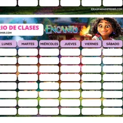 Horarios para clases medianos