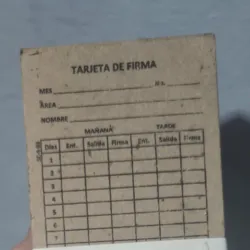 Targetas de Firmas 