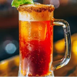 Michelada con cerveza Corona