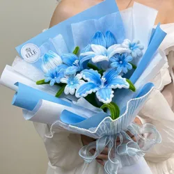 Bouquet de lirios y tulipanes 