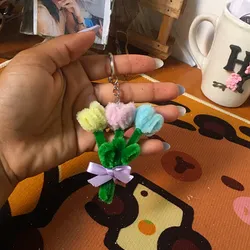 Llavero de tulipanes