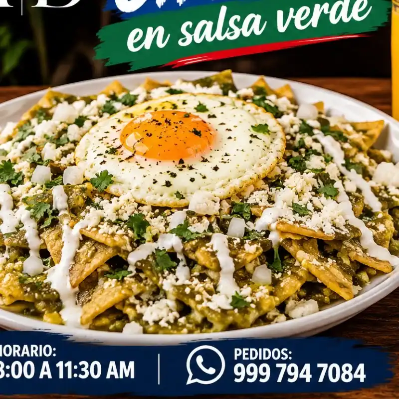 Chilaquiles en salsa verde