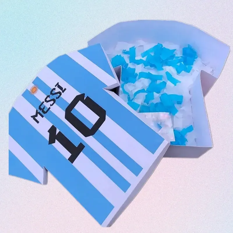 CAJA CAMISETA DE FÚTBOL 