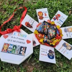 CAJA EXPLOSIVA HEXAGONAL CON CHUCHES