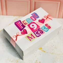 CAJA RECTANGULAR CON LETRAS