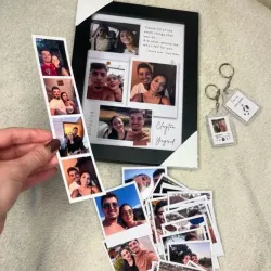 COMBO DE CUADRO+POLAROID+LLAVEROS+TIRA DE FOTOS