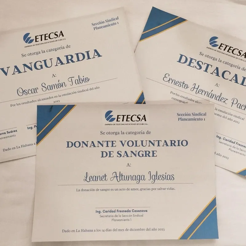 DIPLOMAS