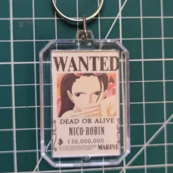 LLAVERO DE ACRILICO WANTED ONE PIECE NICO ROBIN
