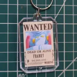 LLAVERO DE ACRILICO WANTED ONE PIECE FRANKY