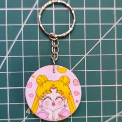 LLAVERO DE MADERA SAILOR MOON MODELO 2