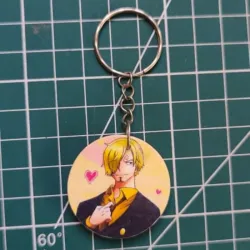 LLAVERO DE MADERA SANJI ONE PIECE