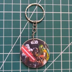 LLAVERO DE MADERA STAR WARS