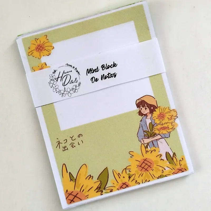 MINI BLOCK DE NOTAS FLOREADO 3