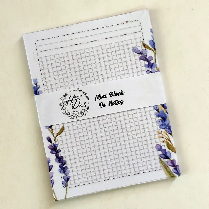 MINI BLOCK DE NOTAS FLOREADO 4