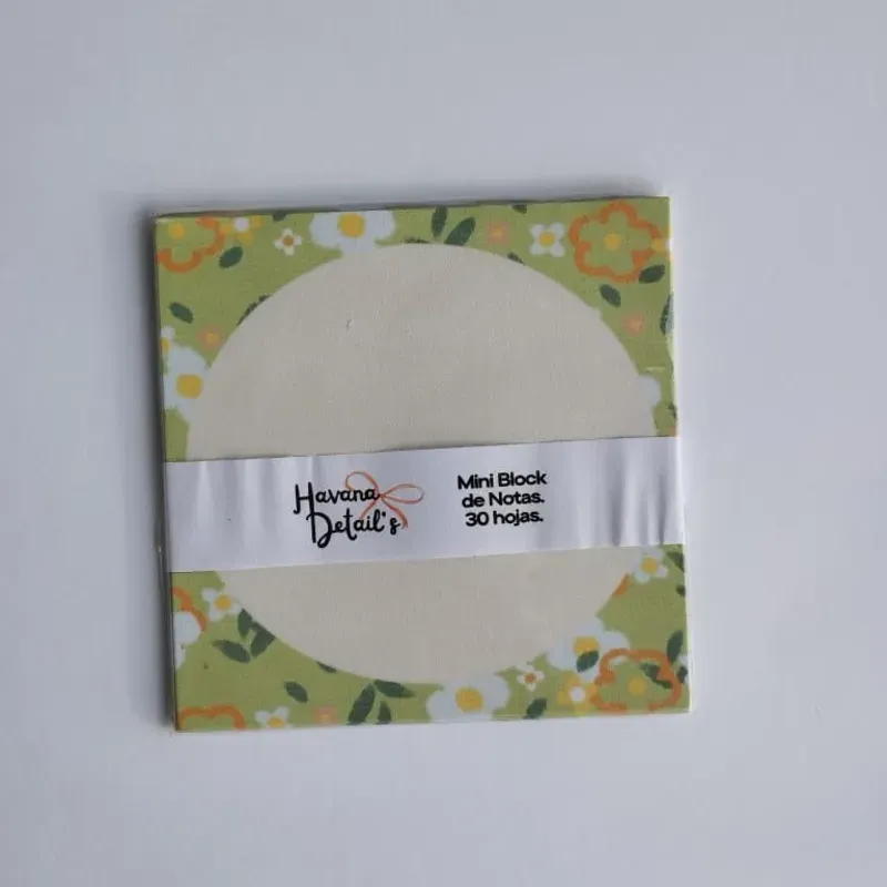 MINI BLOCK DE NOTAS FLOREADO 10