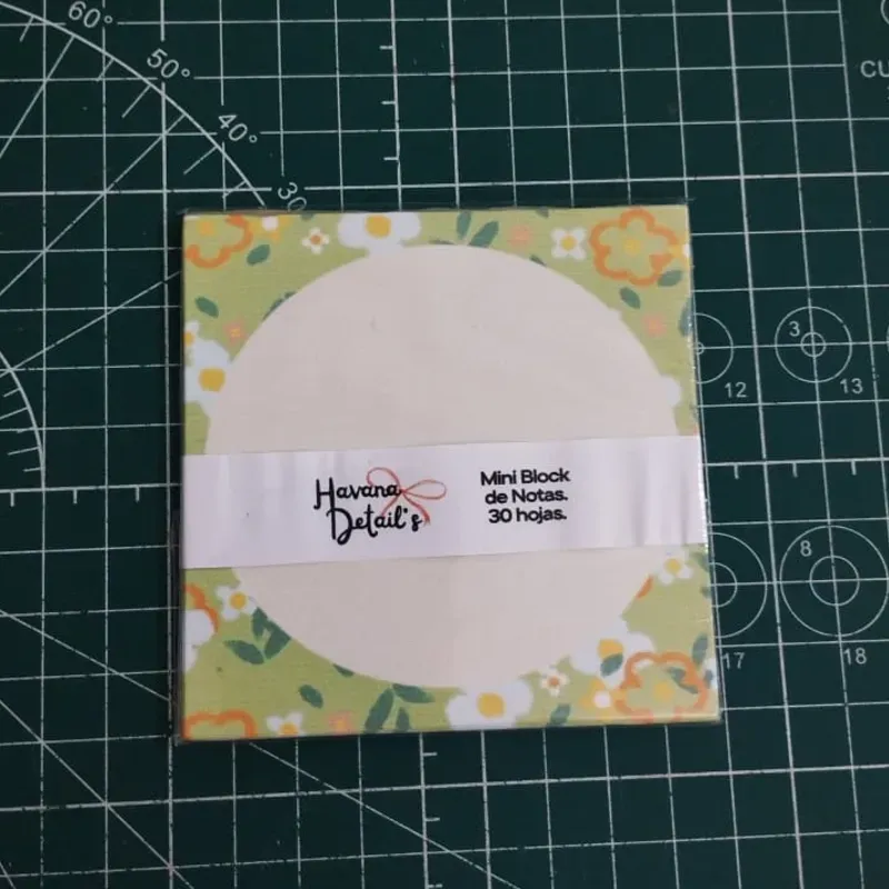 MINI BLOCK DE NOTAS FLOREADO 10