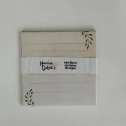 MINI BLOCK DE NOTAS LAUREL