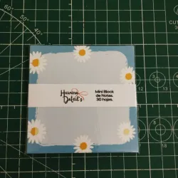 MINI BLOCK DE NOTAS MARGARITAS