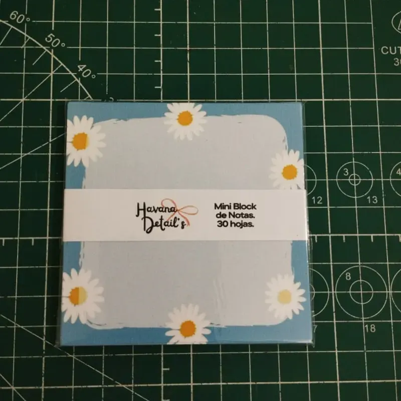 MINI BLOCK DE NOTAS MARGARITAS