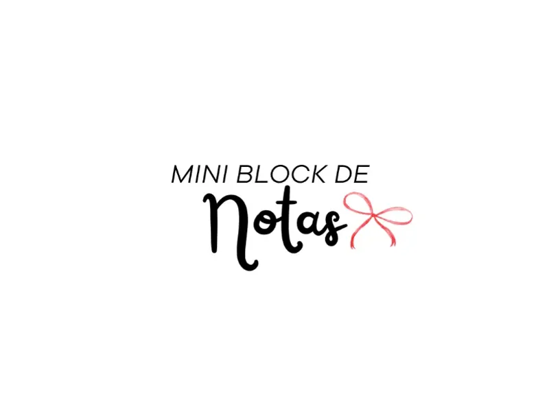 Mini block de notas